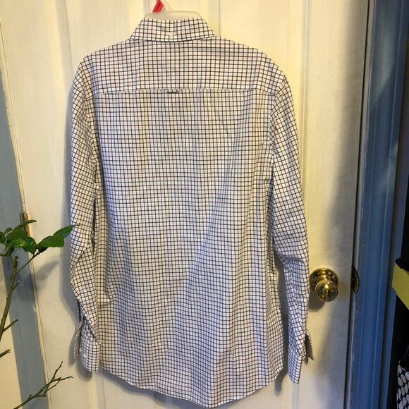 Nordstrom Wrinkle-Free Cotton Button Up Men Dress Shirt Size L Career Office - Picture 2 of 6
